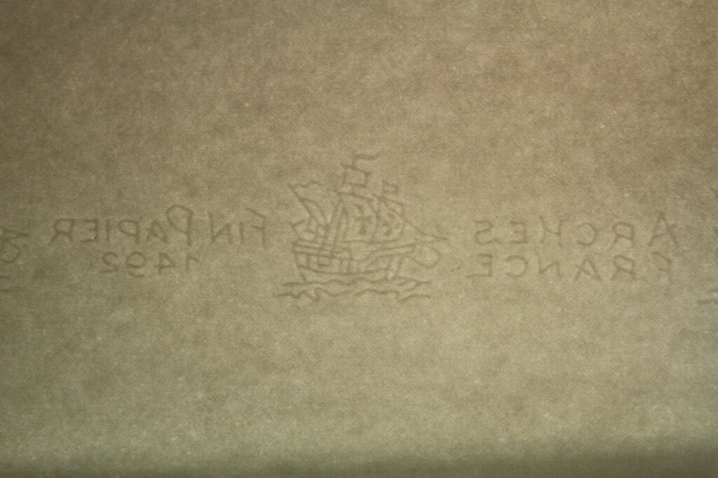 art watermark paper