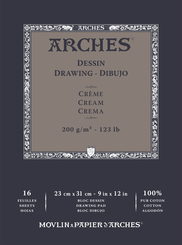 Papier aquarelle Arches 300 g/m² 100% coton 50 x 76 cm