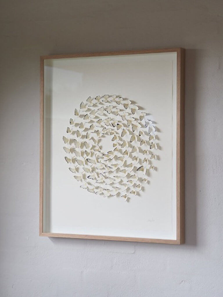 Silke Bonde, a Danish paper artist who transforms flat paper