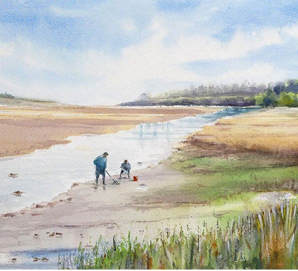 John Harper Owen artwork on Arches paper