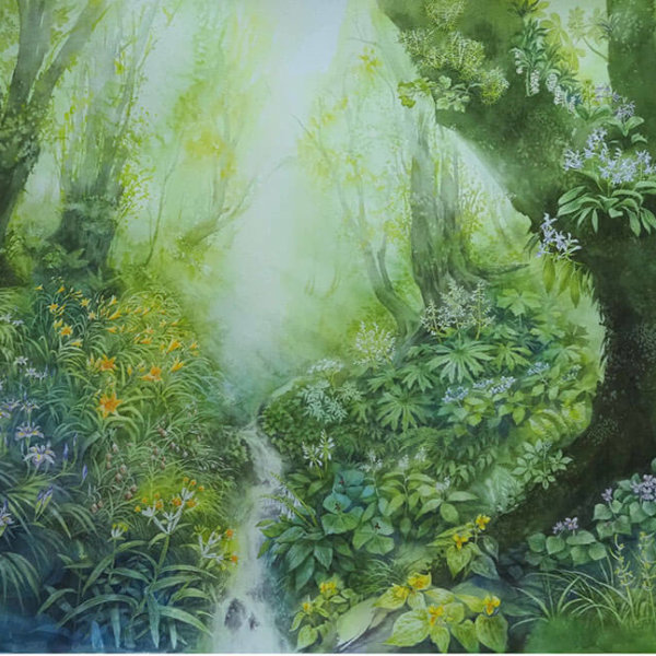 Yuka Hirata Watercolour ARCHES Aquarelle cold pressed paper