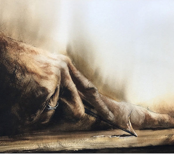 Silvia Neiger watercolor on Arches paper