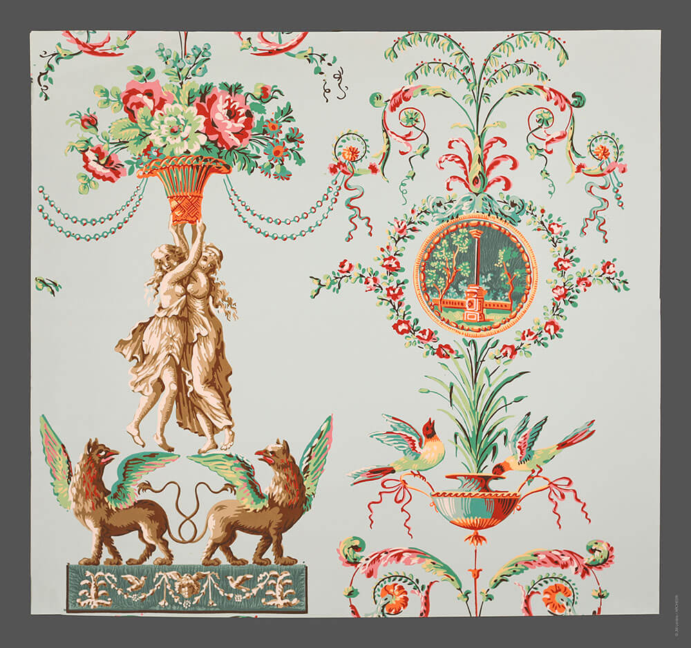 Adelphi Paper Hangings wallpapers printed on Ingres d'ARCHES paper
