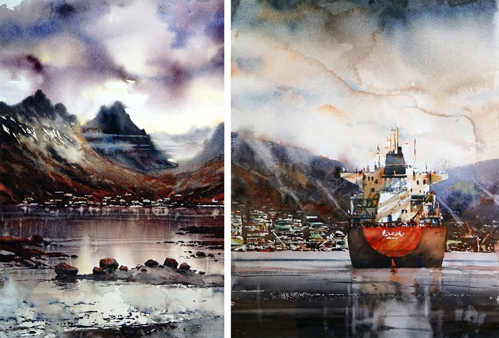 Björn Bernström on Arches Aquarelle paper