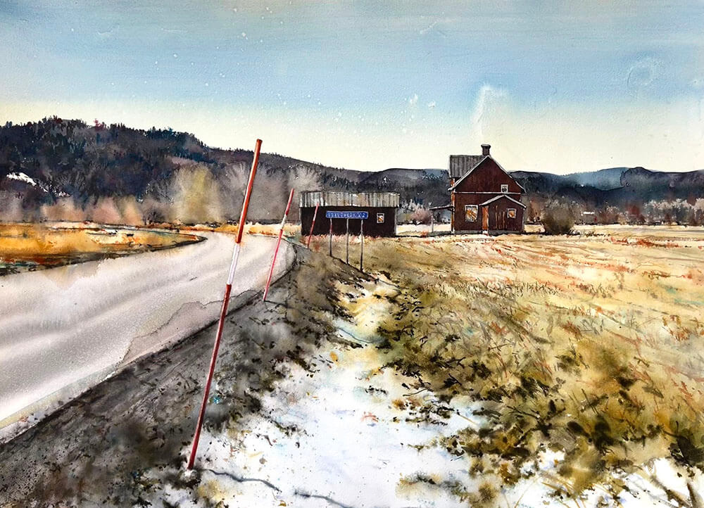 Björn Bernström on Arches Aquarelle paper