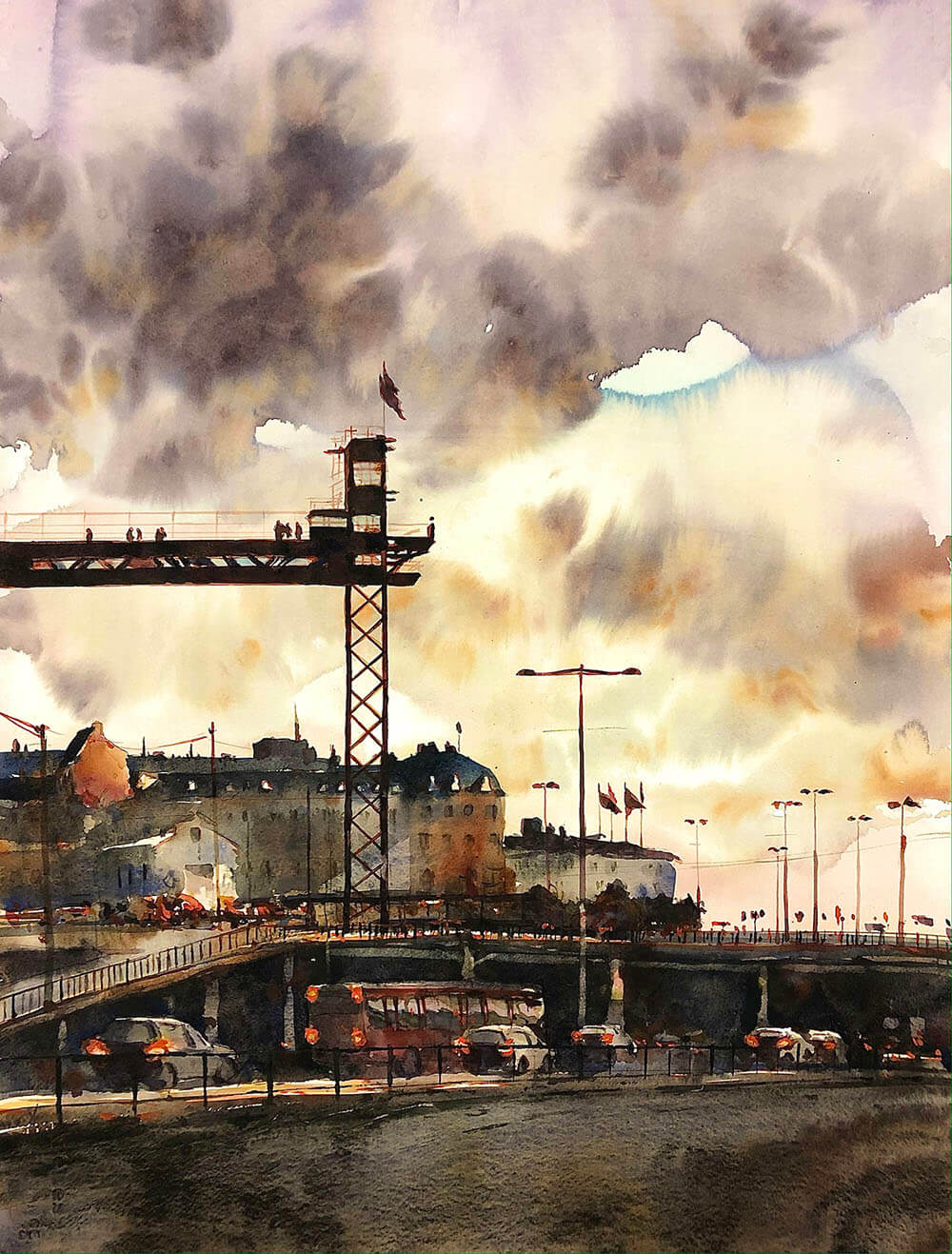 Björn Bernström on Arches Aquarelle paper
