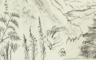 A. Jacquemin - Pointe sèche sur papier Velin d’ARCHES