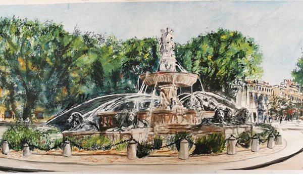 ean-Pierre Missistrano Watercolour, ARCHES® Aquarelle rough 356 gsm