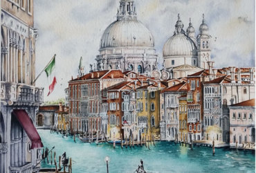 José Gustavo Cadena Sánchez Watercolour, ARCHES® Aquarelle 640 gsm
