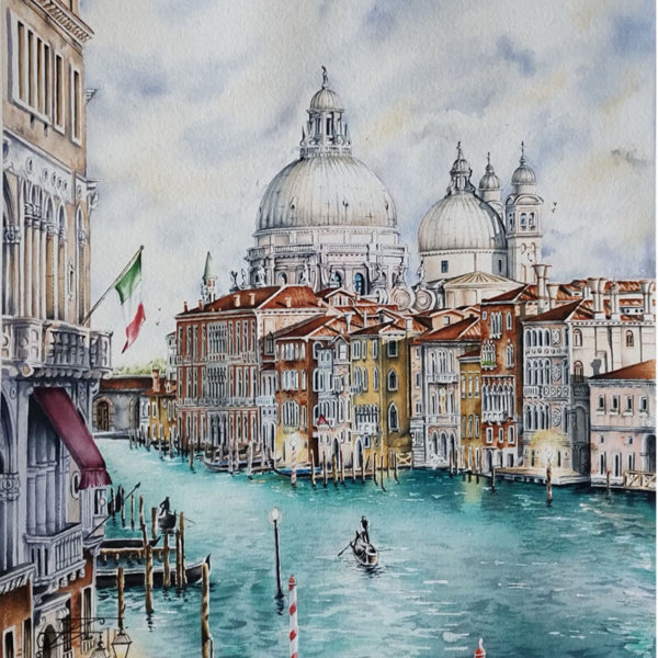 José Gustavo Cadena Sánchez Watercolour, ARCHES® Aquarelle 640 gsm