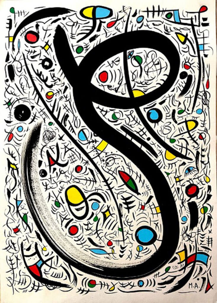 Marcel Aragonès, born in 1968 in Mont-roig, in Catalunya, Spain, a village not far away from La Masia, where Joan Miró held his studio. Journalist and publicist by profession, Marcel is also an internationally rising artist. His unconventional techniques and iconic style quickly caught public attention. His work can be seen in exhibitions, galleries and international fairs and he has a presence in more than 35 countries around the world. He has exhibited in Europe, Saudi Arabia, Mexico, the United States, … Marcel’s works convey a feeling of happiness and joy.