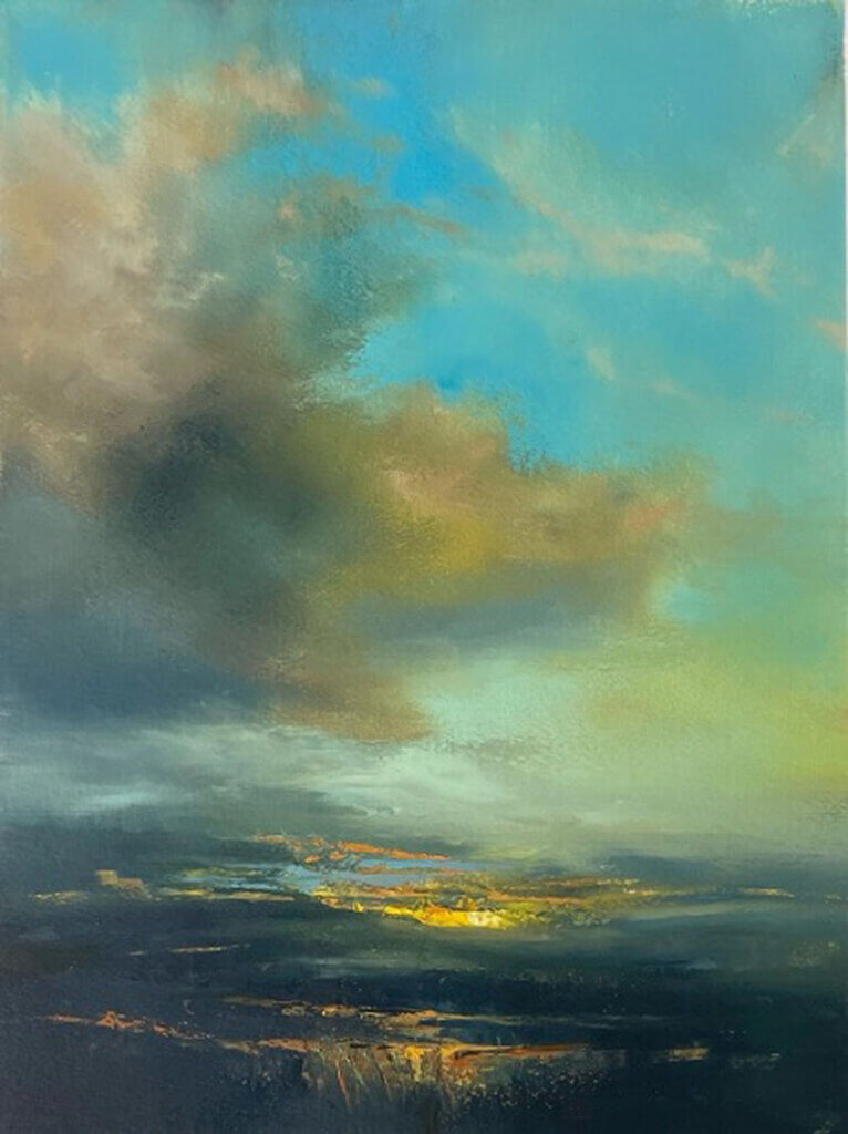 Jaroslaw Hanczaruk (JarHanArt) is a Polish-born artist based in Leeds, United Kingdom. He works primarily in oil, painting atmospheric landscapes inspired by mountains, open spaces and changing light. Jaroslaw’s work has been influenced by his travels through the Yorkshire Dales, the Scottish Highlands, Iceland and the Himalayas in Nepal. These experiences have shaped his paintings, where dramatic skies, glowing clouds and distant horizons become central themes. Through expressive brushwork and layered colour, he explores the emotional power of landscape and atmosphere.