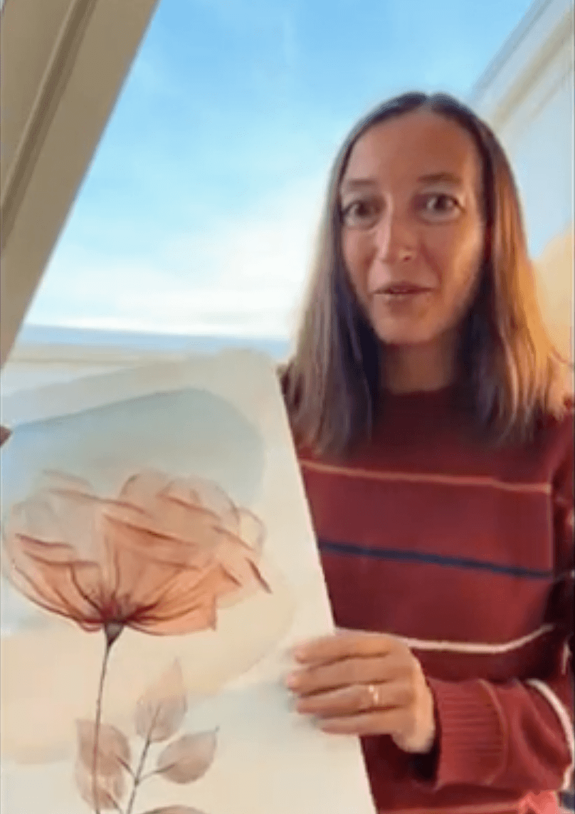 Our Resident Artist Olga Koelsch presents her favorite work created in watercolor on ARCHES® Watercolor satin grain paper: a very pretty transparent rose.