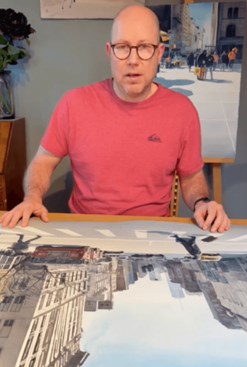 Christian Koivumaa, ARCHES® Resident Artist, presents his favorite work created on ARCHES® Watercolor paper: a view of New York.