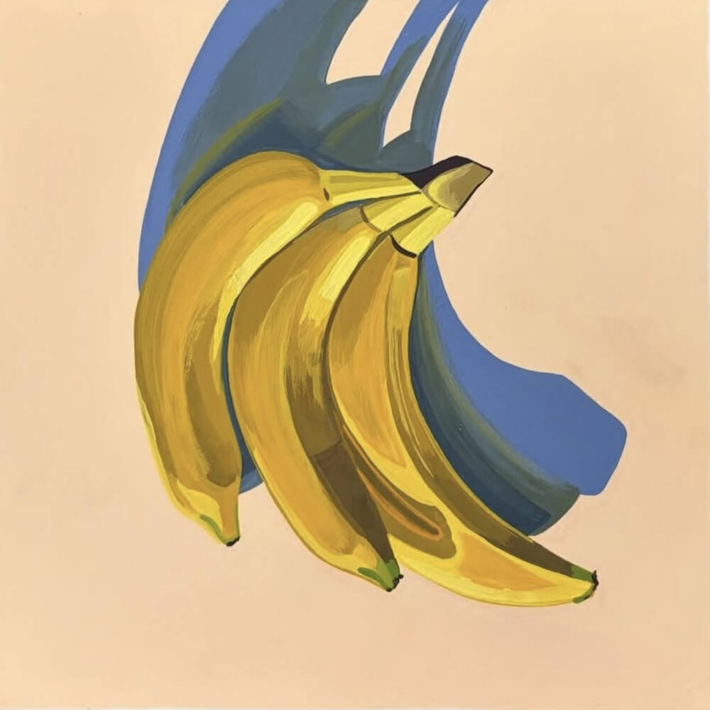 ©Rachel-Patrick-–-Bananas-–-Gouache-on-ARCHES®-Aquarelle-hot-pressed-paper