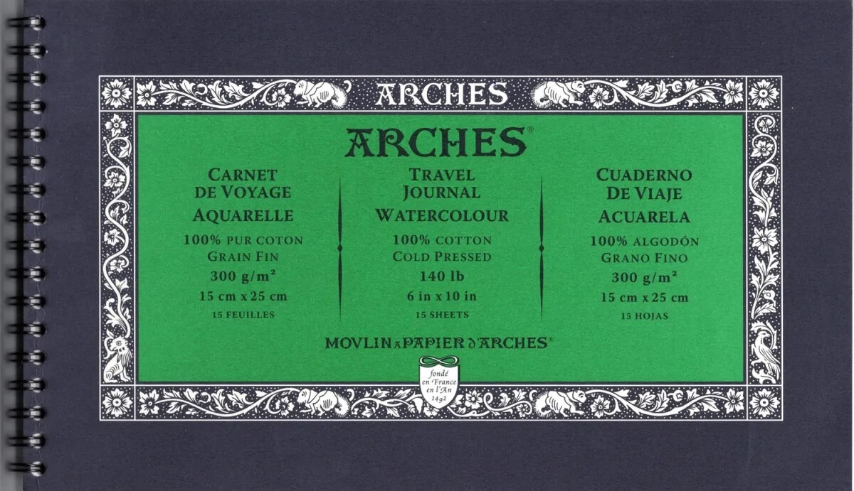 2-Cold-Press-Cover-Arches®-Aquarelle-Travel-Journal ARCHES® Aquarelle Travel Journals