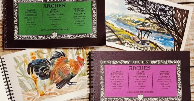 Sandra Strait tested the ARCHES® Aquarelle Travel Journals